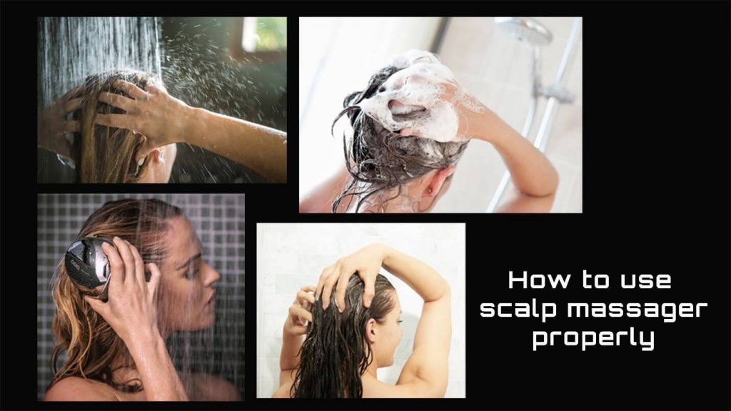 Scalp massaging guide